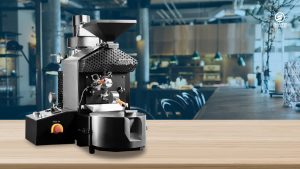 Berto coffee roaster machine in a coffee shop