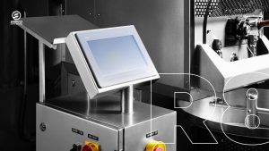 Smart controls on a hot air roaster system.