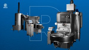 Berto Type R hot air coffee roasting machine built for high-volume production.
