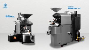 Berto Essential and Berto Essential Air offer compact size and precision control for in-house coffee roasting.