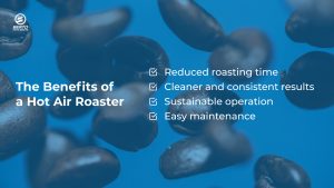 The benefits of a hot air roaster that make it the best choice for coffee roasting equipment.