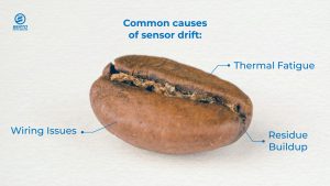 Common causes of sensor drift include thermal fatigue, residue buildup, and wiring issues.